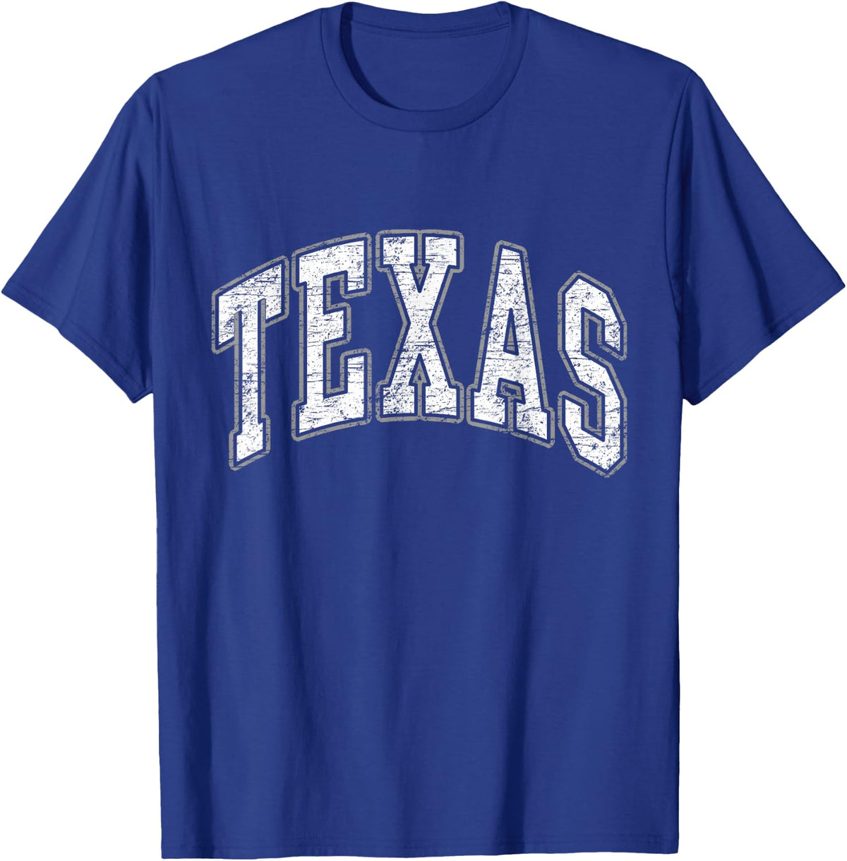 Texas Vintage Retro Varsity Arch Men Girl Women Kids Adult T-Shirt - T-Shirt | Royal