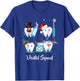 Dental Squad Teeth Dentist Christmas Dental Xmas Pajamas T-Shirt - T-Shirt | Royal