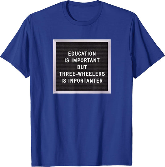 Vintage 1980's Style 3 Wheeler funny T-Shirt - T-Shirt | Royal