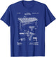 Marimba Blueprint Vintage Patent Instrument Marimba Player T-Shirt - T-Shirt | Royal