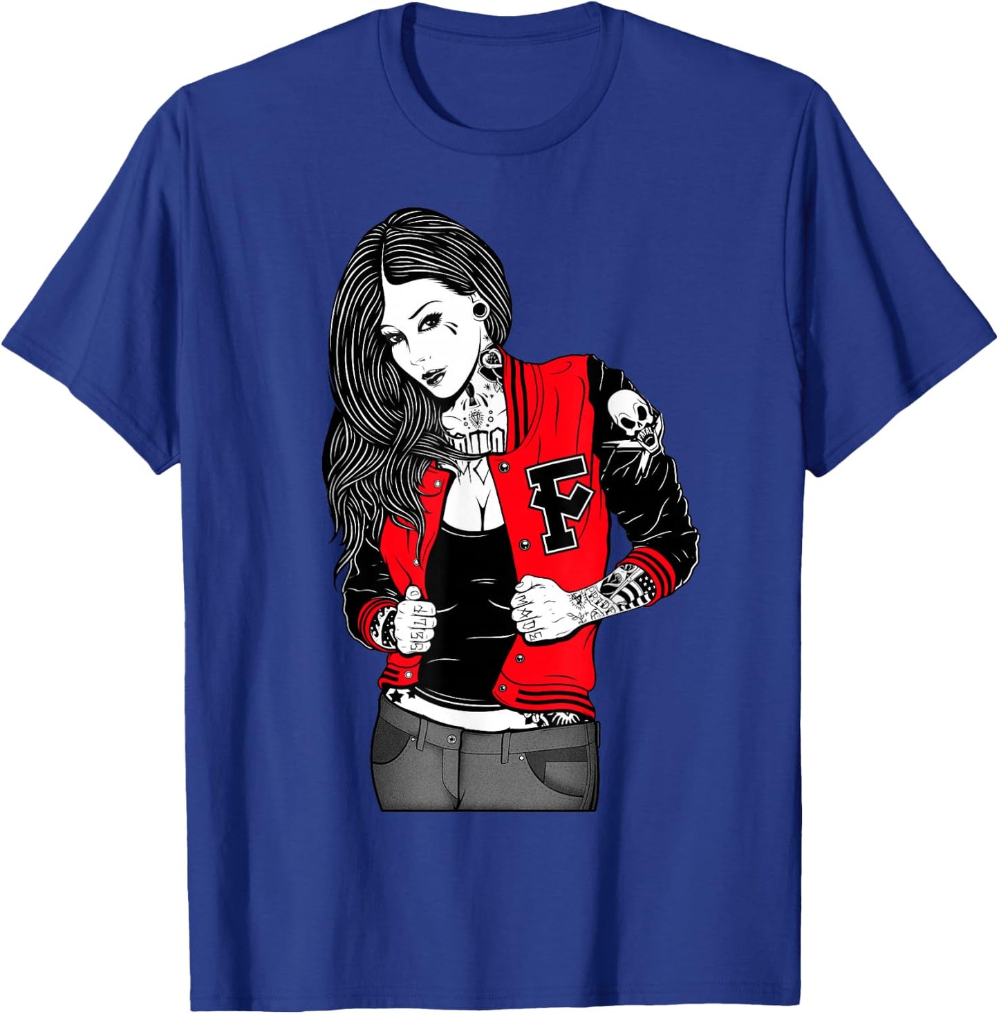 Letterman T-Shirt - T-Shirt | Royal