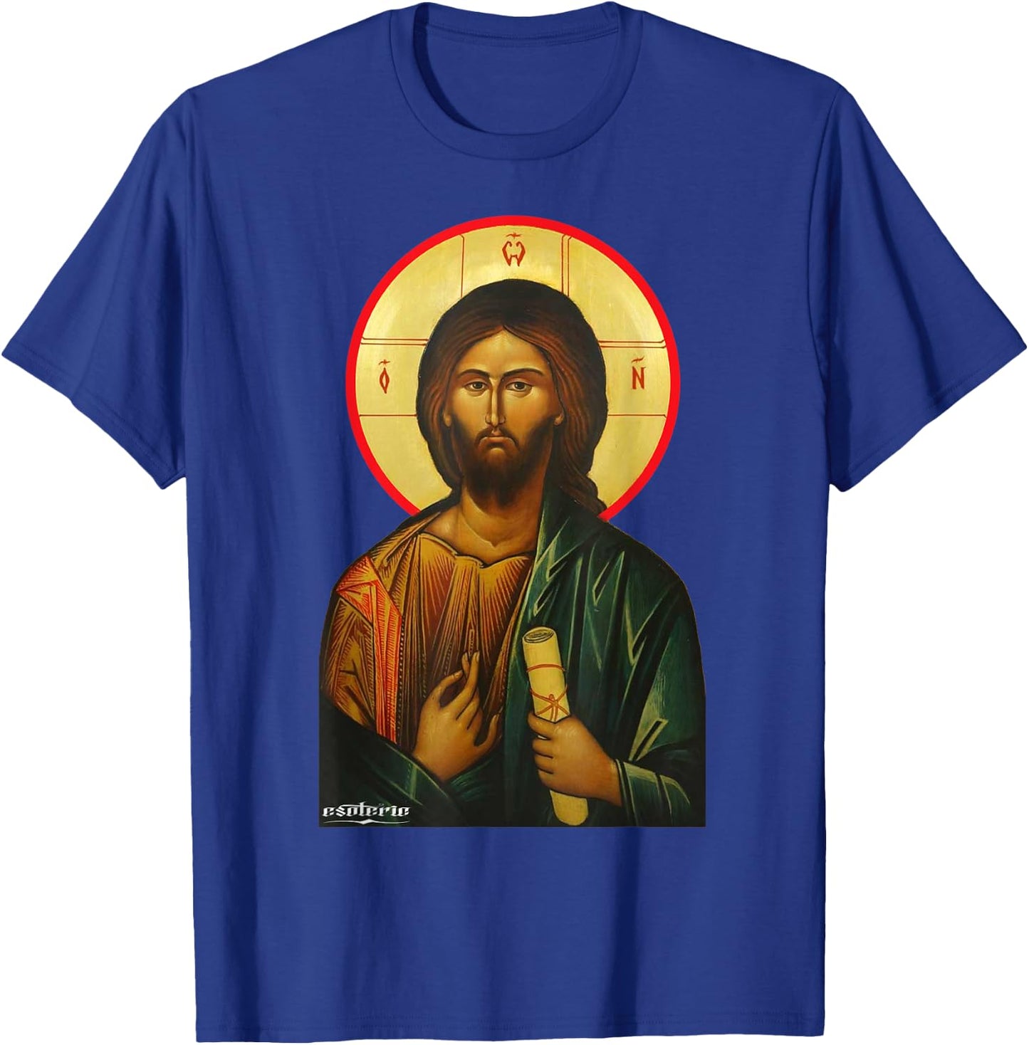 Jesus Christ Icon Greek T-Shirt - T-Shirt | Royal