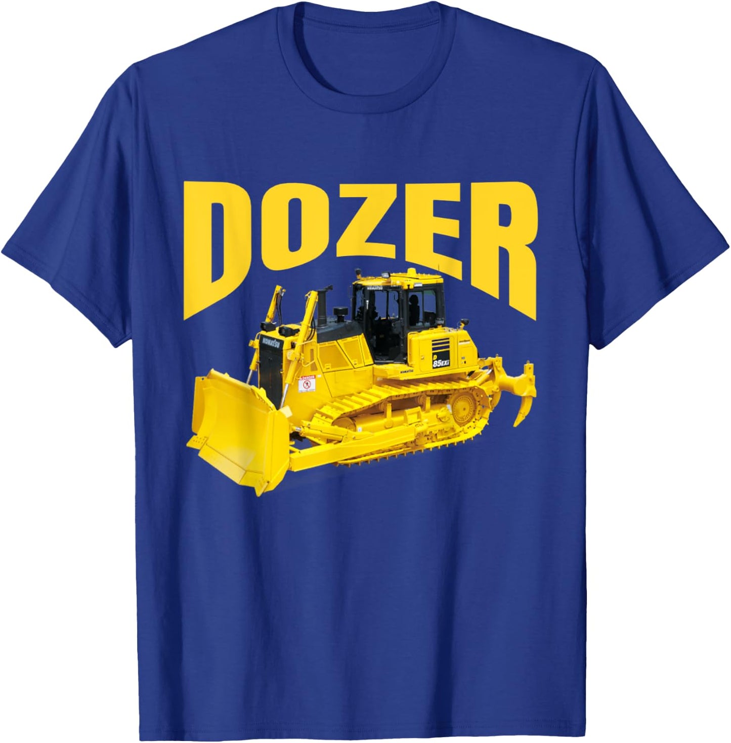 Fun heavy equipment bulldozer for kid's and adults T-Shirt - T-Shirt | Royal