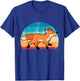 Fox Red Foxes Girls' Smart Vintage Wildlife T-Shirt - T-Shirt | Royal