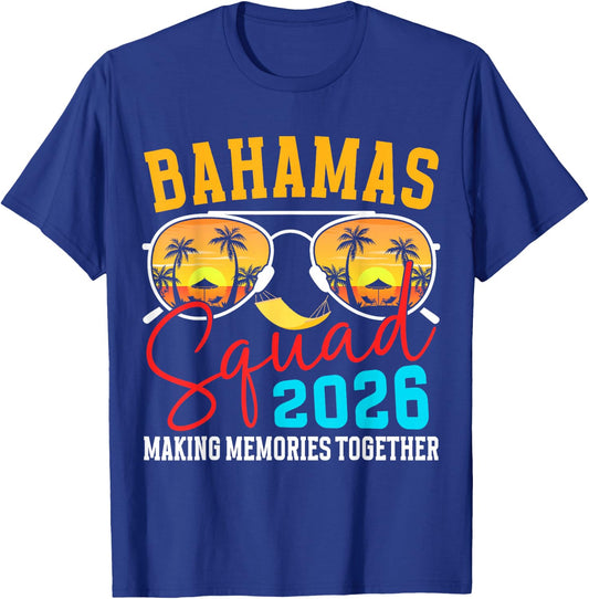 Bahamas Vacation 2026 Squad Family Friends Matching Group T-Shirt - T-Shirt | Royal