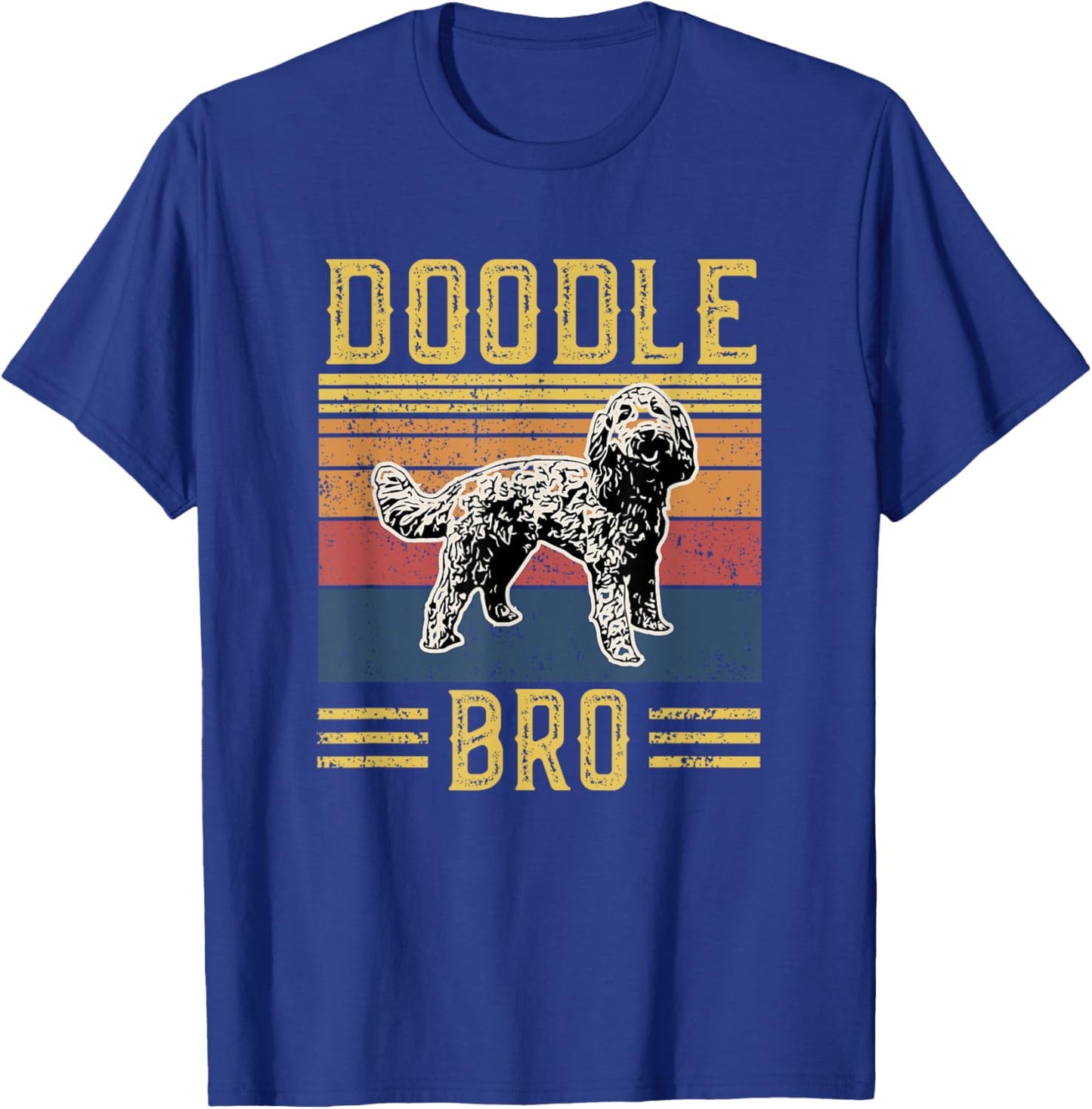 Vintage Doodle Bro Brother - Aussie Doodle & Goldendoodle T-Shirt - T-Shirt | Royal