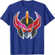 Power Rangers Megazord Retro Polygon Style Helmet T-Shirt - T-Shirt | Royal