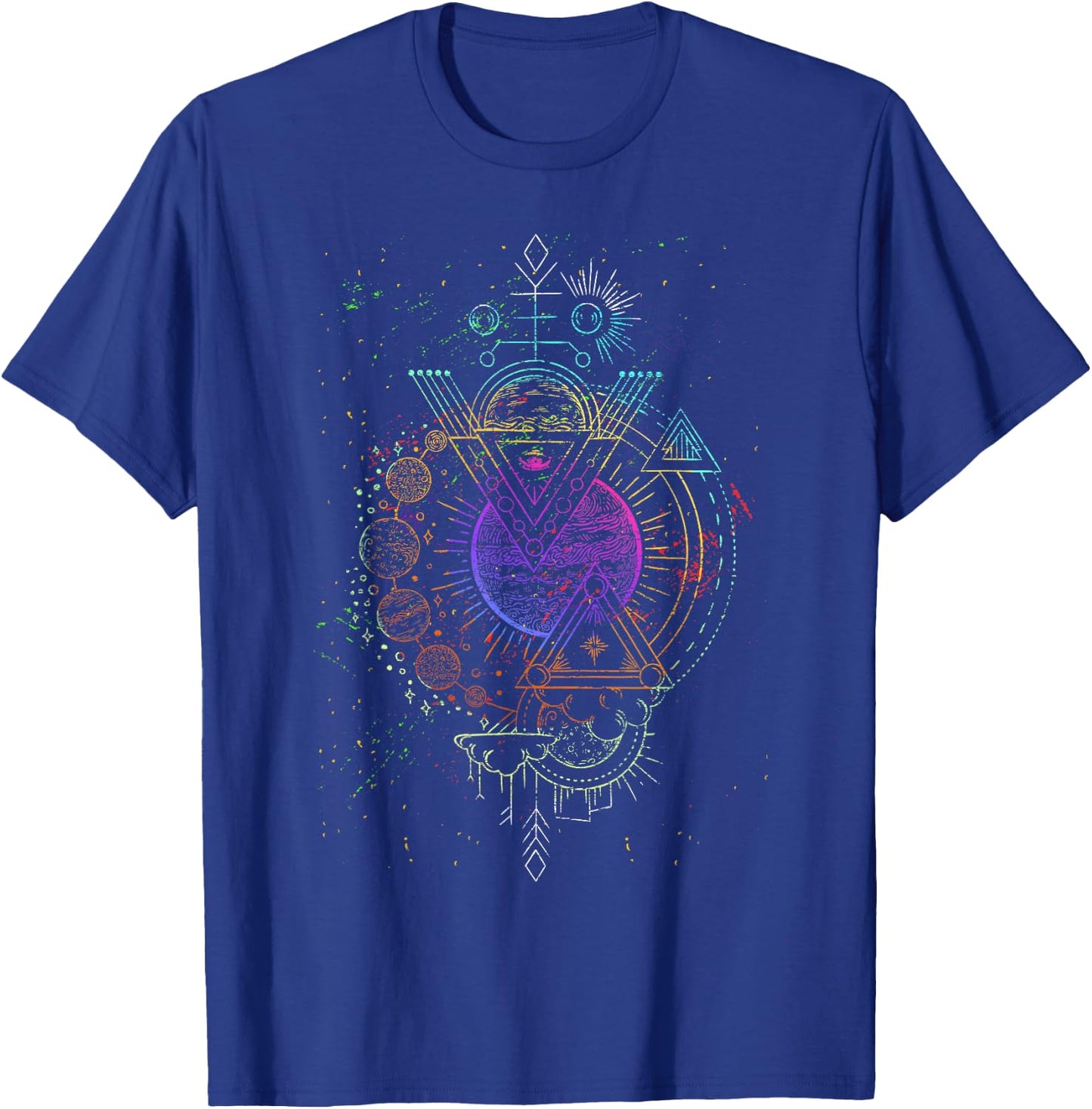Mysticism Witchcraft Pagan Sacred Geometry Occult T-Shirt - T-Shirt | Royal