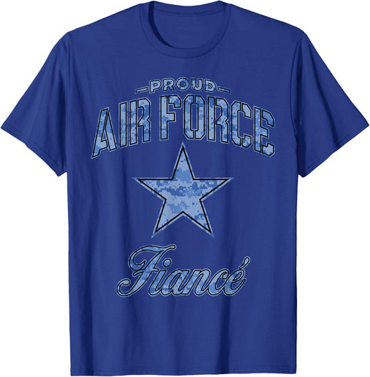 Air Force Fiance Shirt (Camo) T-Shirt - T-Shirt | Royal