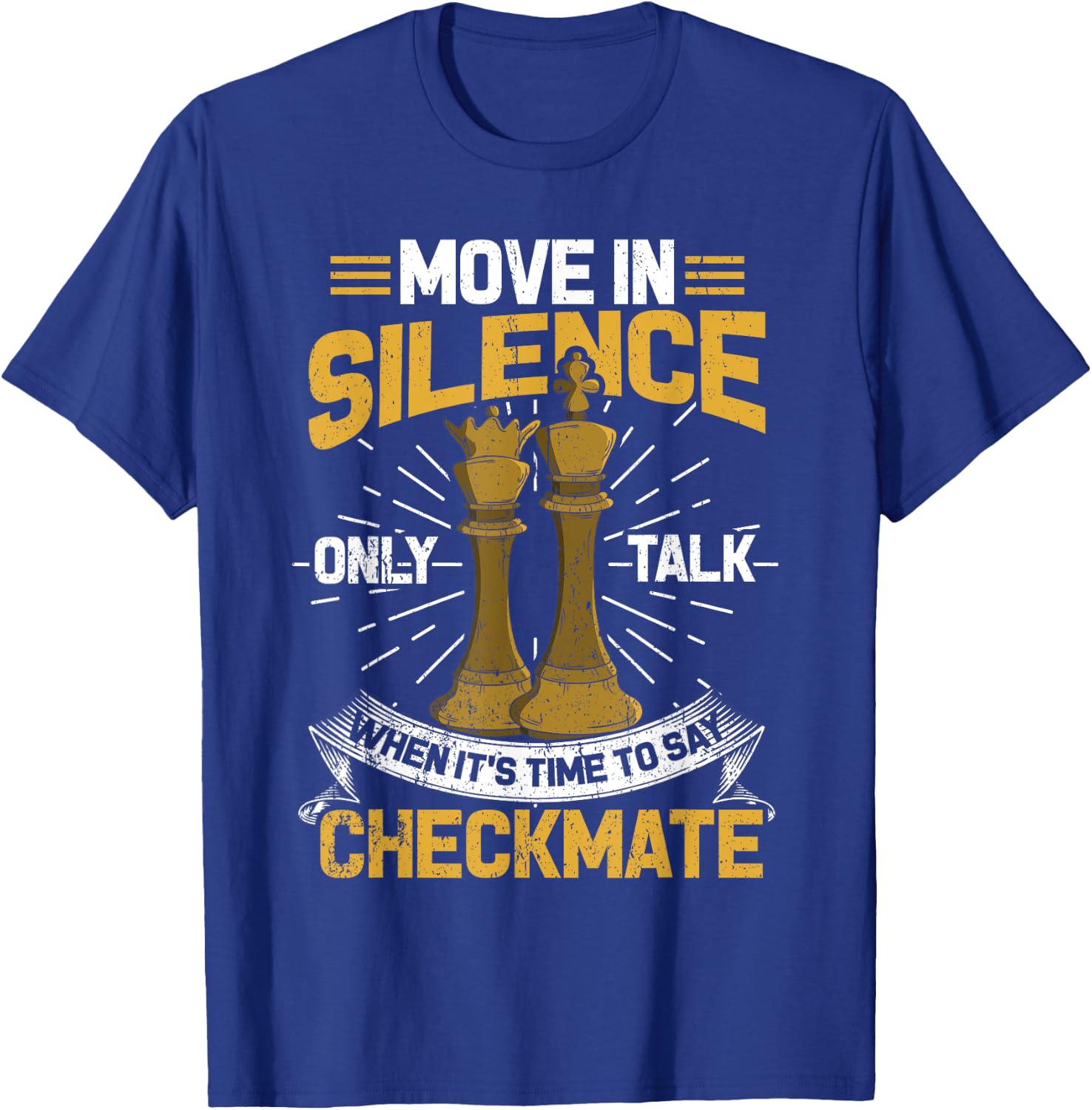 Chess Men's Funny Chessboard Set King T-Shirt - T-Shirt | Royal