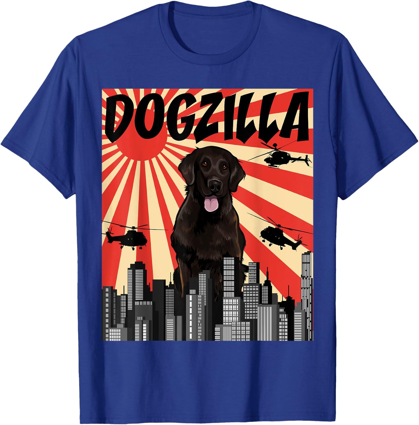 funny dog flat coated retriever Men Women Girls Kids T-Shirt - T-Shirt | Royal