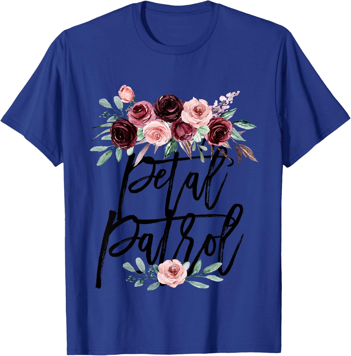 Bridesmaid Proposal for Toddler Girls Petal Patrol Floral T-Shirt - T-Shirt | Royal