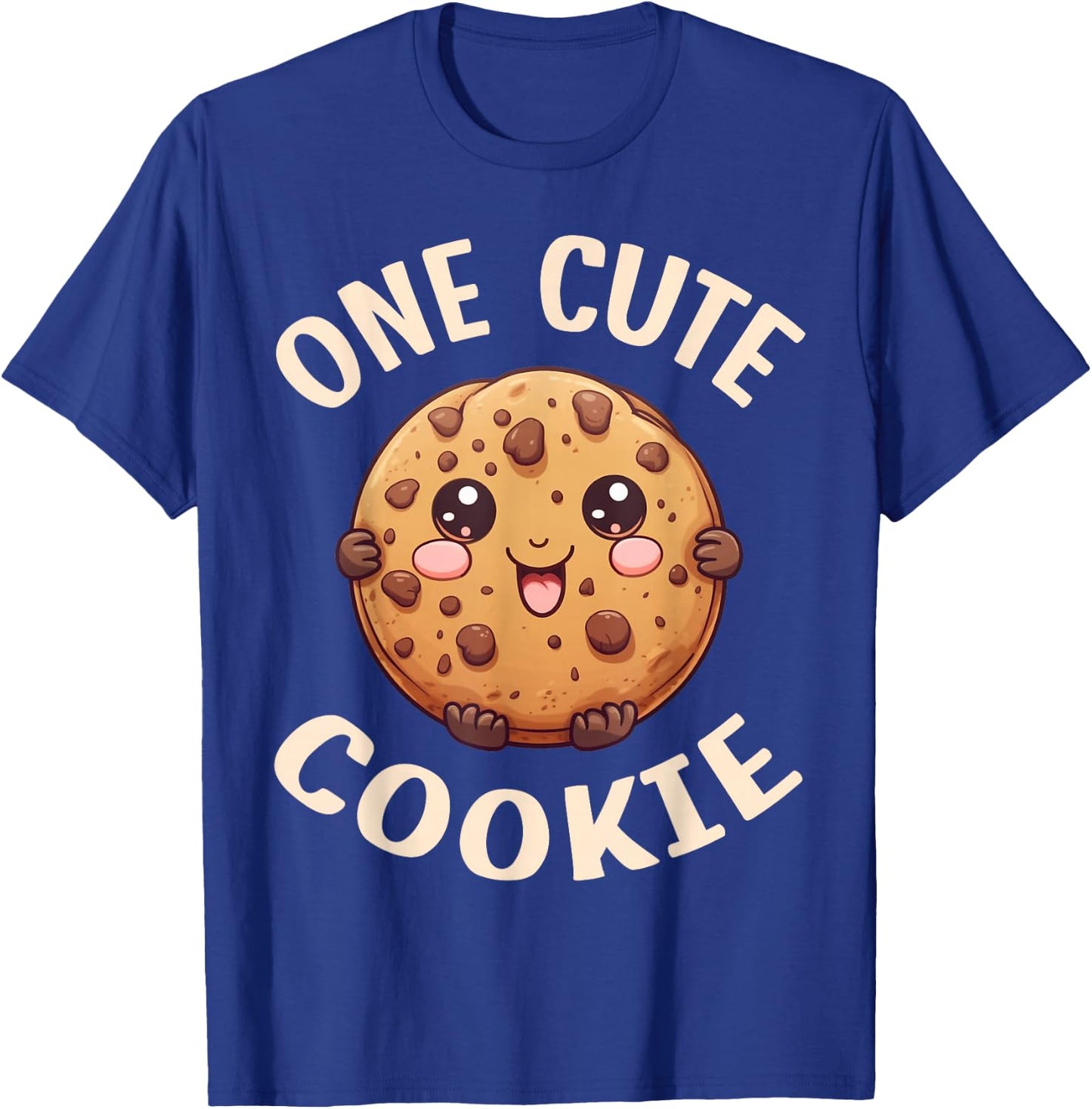 One Cute Cookie Chocolate Chip Kawaii Cookies T-Shirt - T-Shirt | Royal