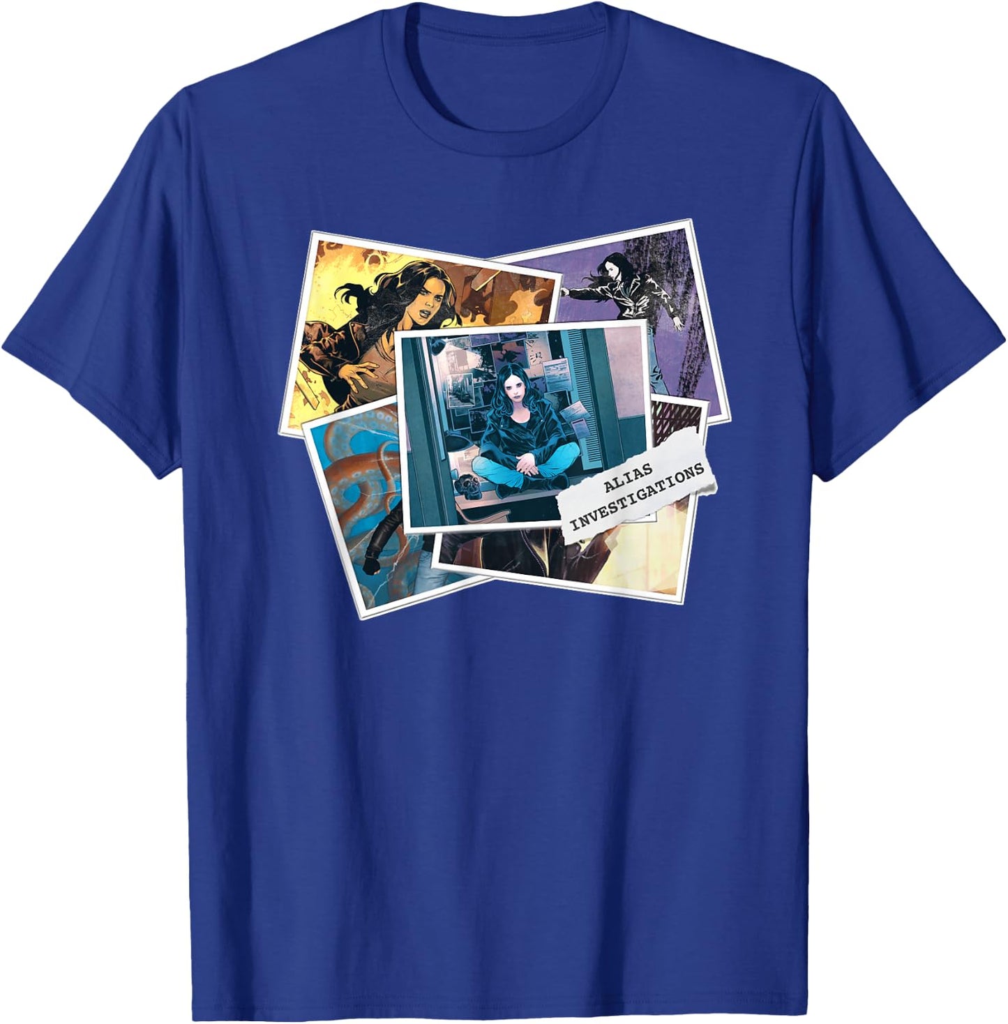 Marvel Jessica Jones Alias Investigations Photos T-Shirt - T-Shirt | Royal