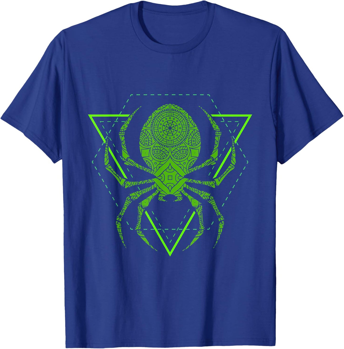 Sacred Geometry Halloween Spider Tribal Tattoo Mandala T-Shirt - T-Shirt | Royal