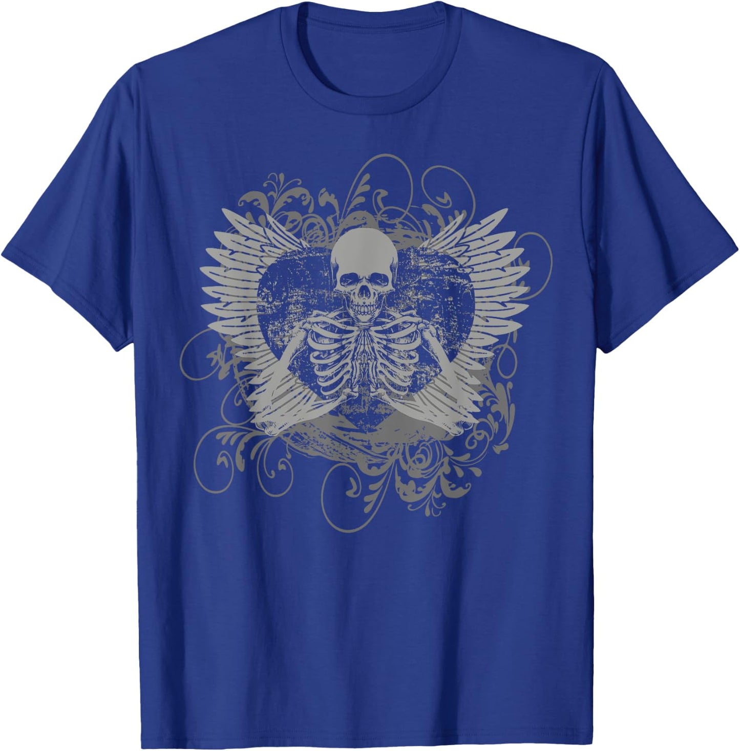 Skeleton Fairy Grunge Y2K Aesthetic Butterfly Gothic T-Shirt - T-Shirt | Royal