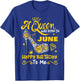 A Queen was Born in June Happy Birthday To Me High Heel T-Shirt - T-Shirt | Royal