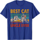 Vintage Retro Best Cat Uncle Ever Funny Dad Cat Lover Gifts Women T-Shirt - T-Shirt | Royal
