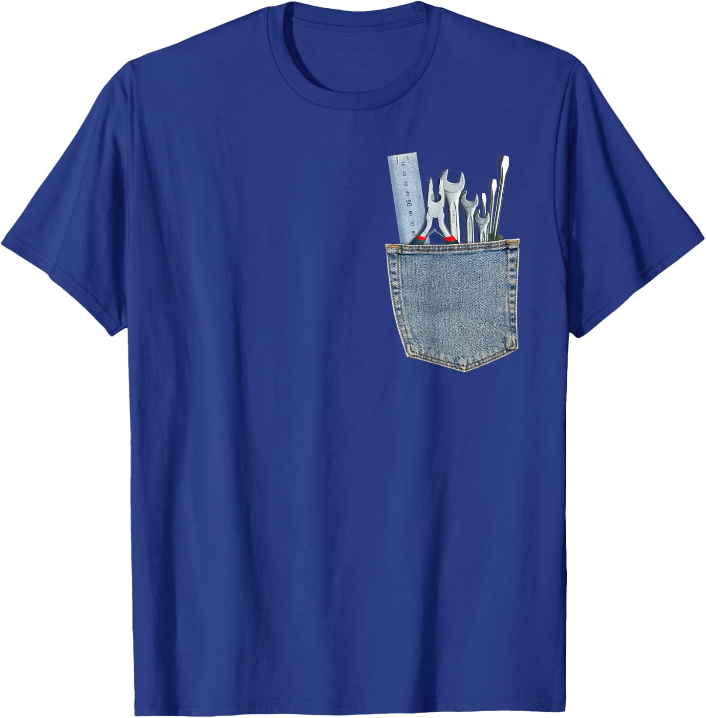 Work Tools in My Pocket Funny Mechanical Engineer T Shirt T-Shirt - T-Shirt | Royal