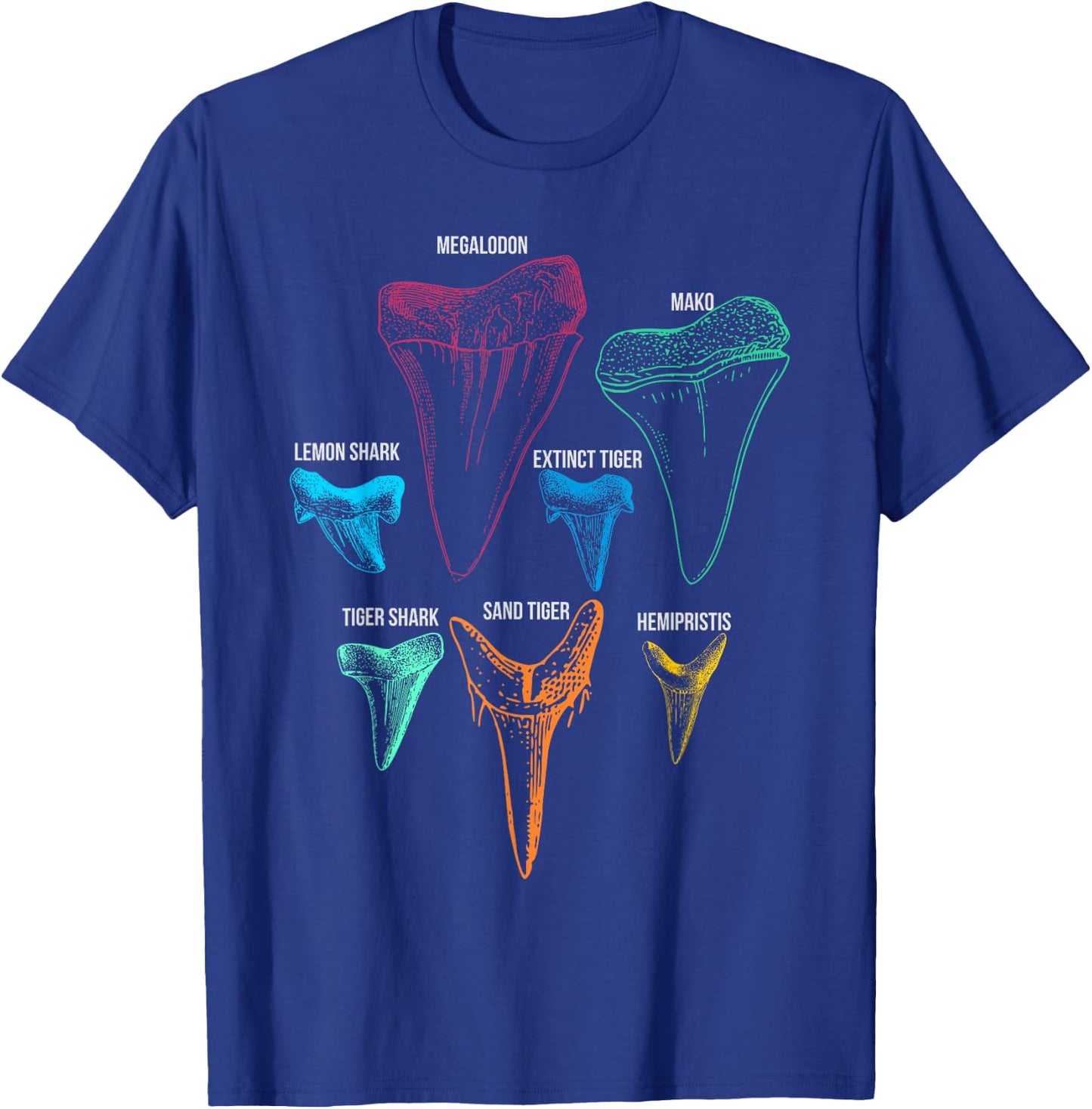 Shark Tooth Hunting Identity Key T Shirt T-Shirt - T-Shirt | Royal