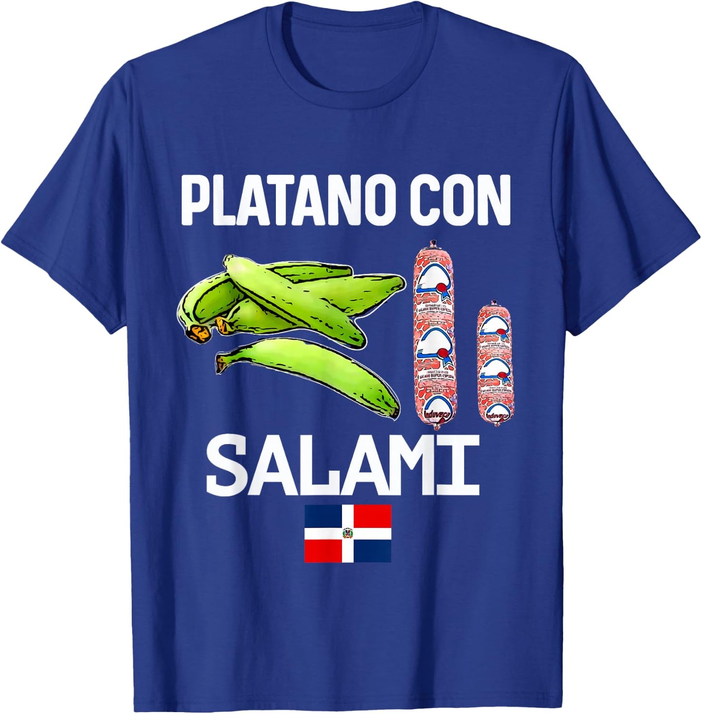 Dominicana Flag RD Dominican Republic Food Mangu Plantain T-Shirt - T-Shirt | Royal