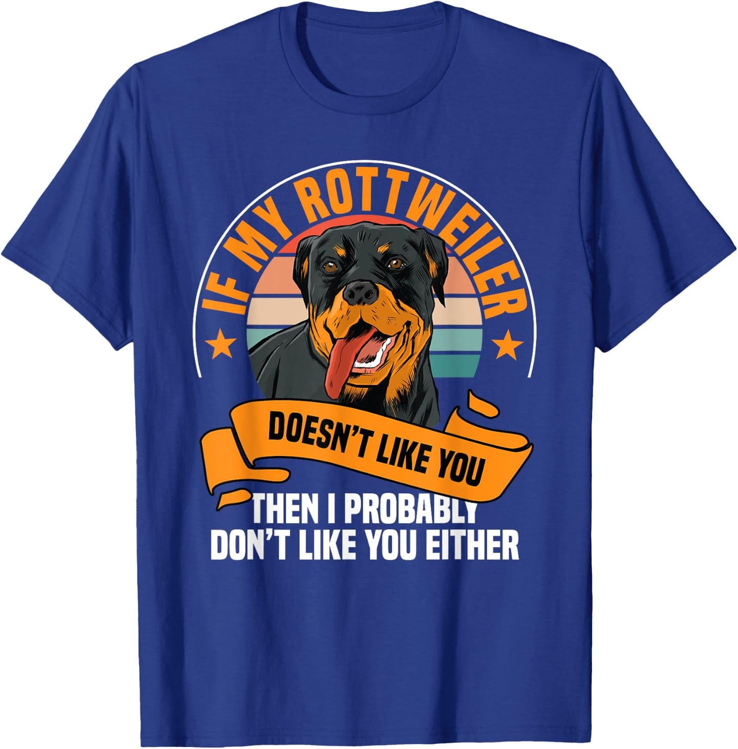 Rottweiler Dog Owner Breeders Fur Parent Pet Lover T-Shirt - T-Shirt | Royal