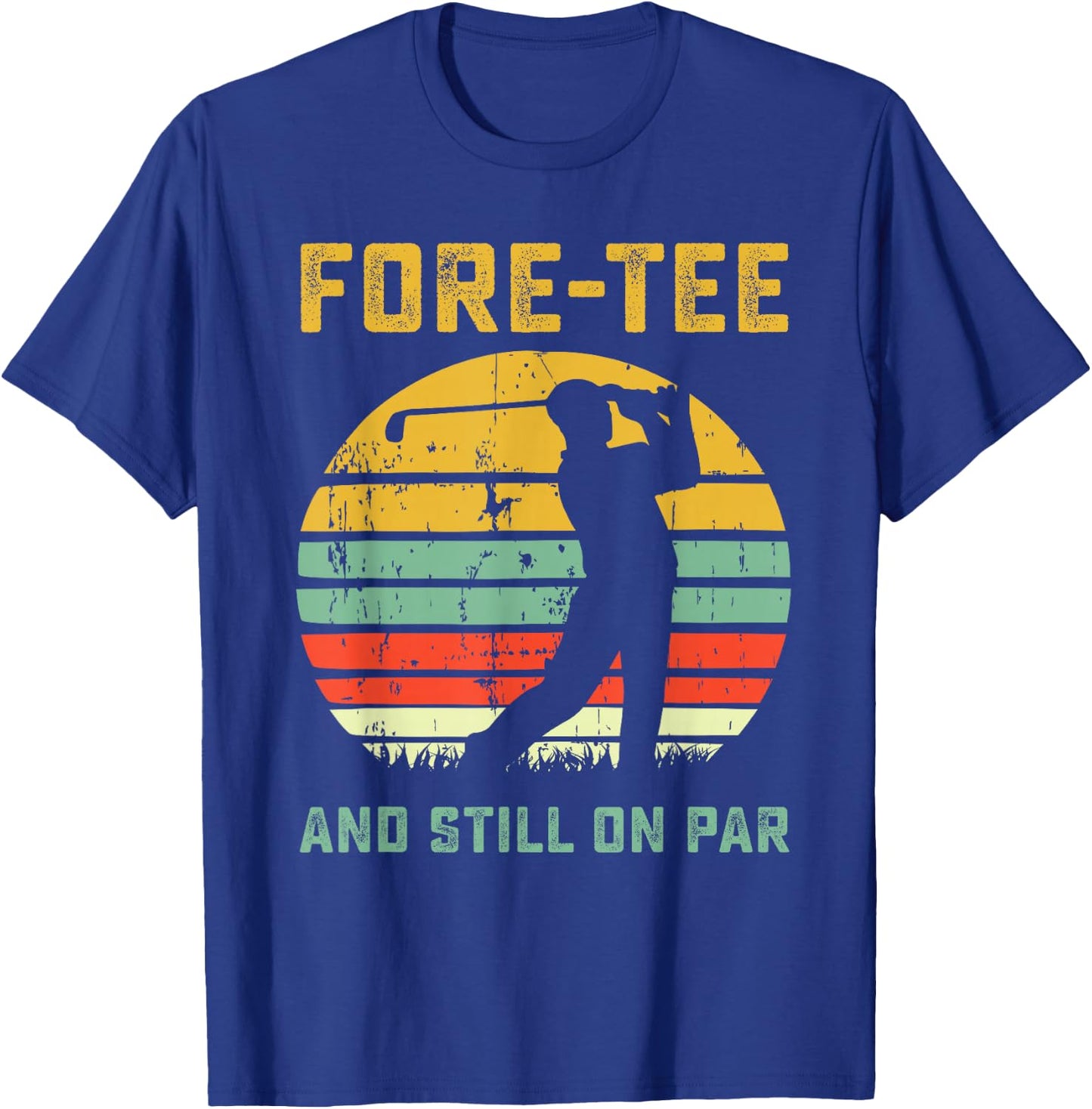 Funny 40th Birthday Golf Pun Golfing 40 Year Old Golfer T-Shirt - T-Shirt | Royal