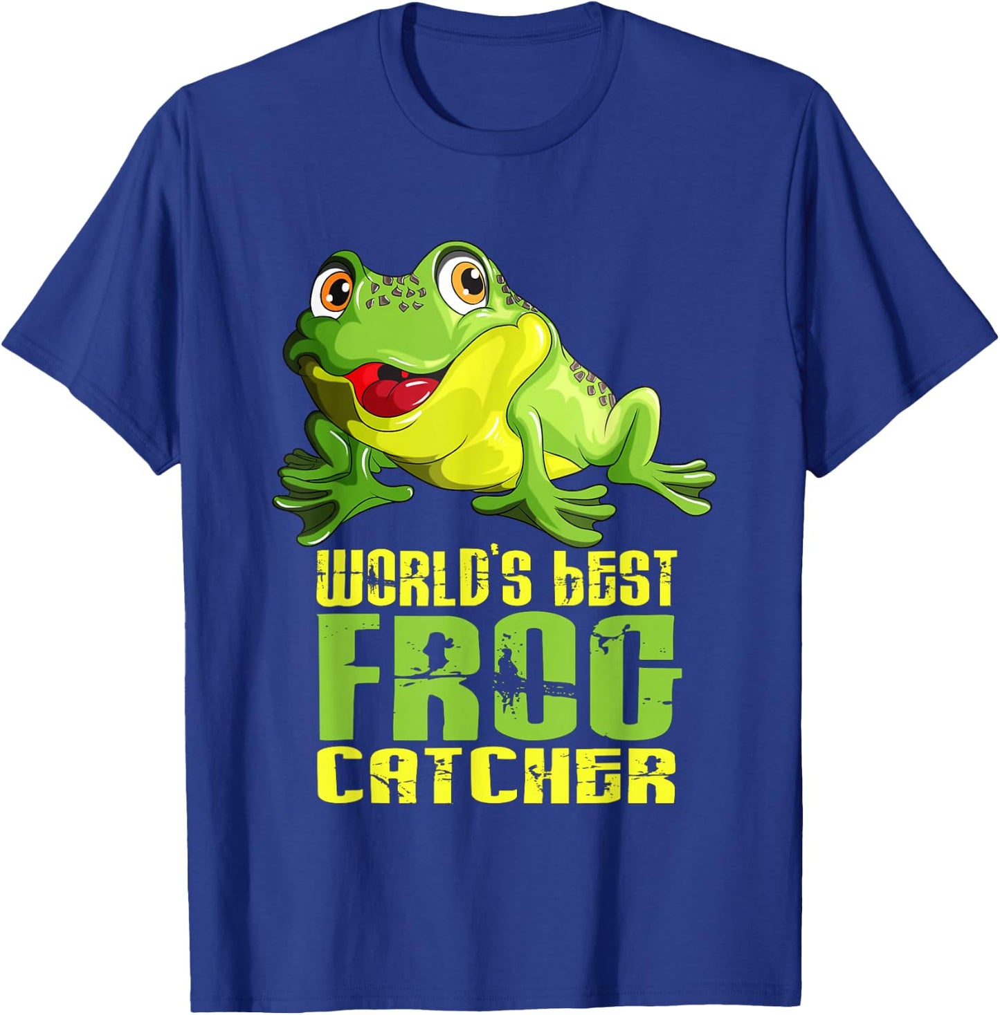 World's Best Frog Catcher Frog Catcher Collector Cute Frogs T-Shirt - T-Shirt | Royal