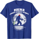 Bigfoot Bass Night Fishing! Fishy Bassquatch Sasquatch T-Shirt - T-Shirt | Royal