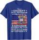 Funny American Veteran Father Grandpa My Level Of Sarcasm T-Shirt - T-Shirt | Royal