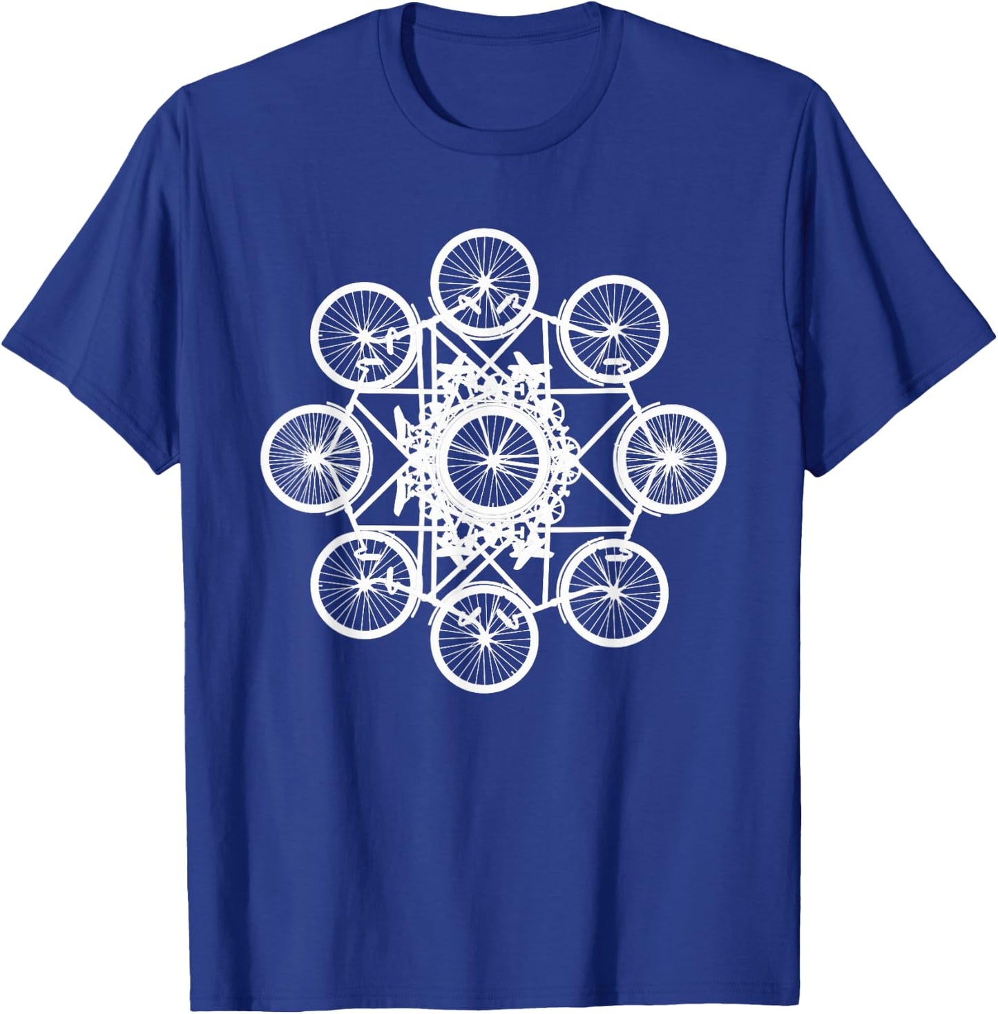 Miftees Mountain Bike Bicycle Art , -Adults, Black, Small, Short Sleeve T-Shirt - T-Shirt | Royal