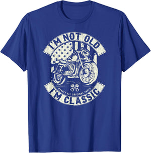 Vintage Funny Motorcycle - I'm not Old I'm Classic T-Shirt - T-Shirt | Royal