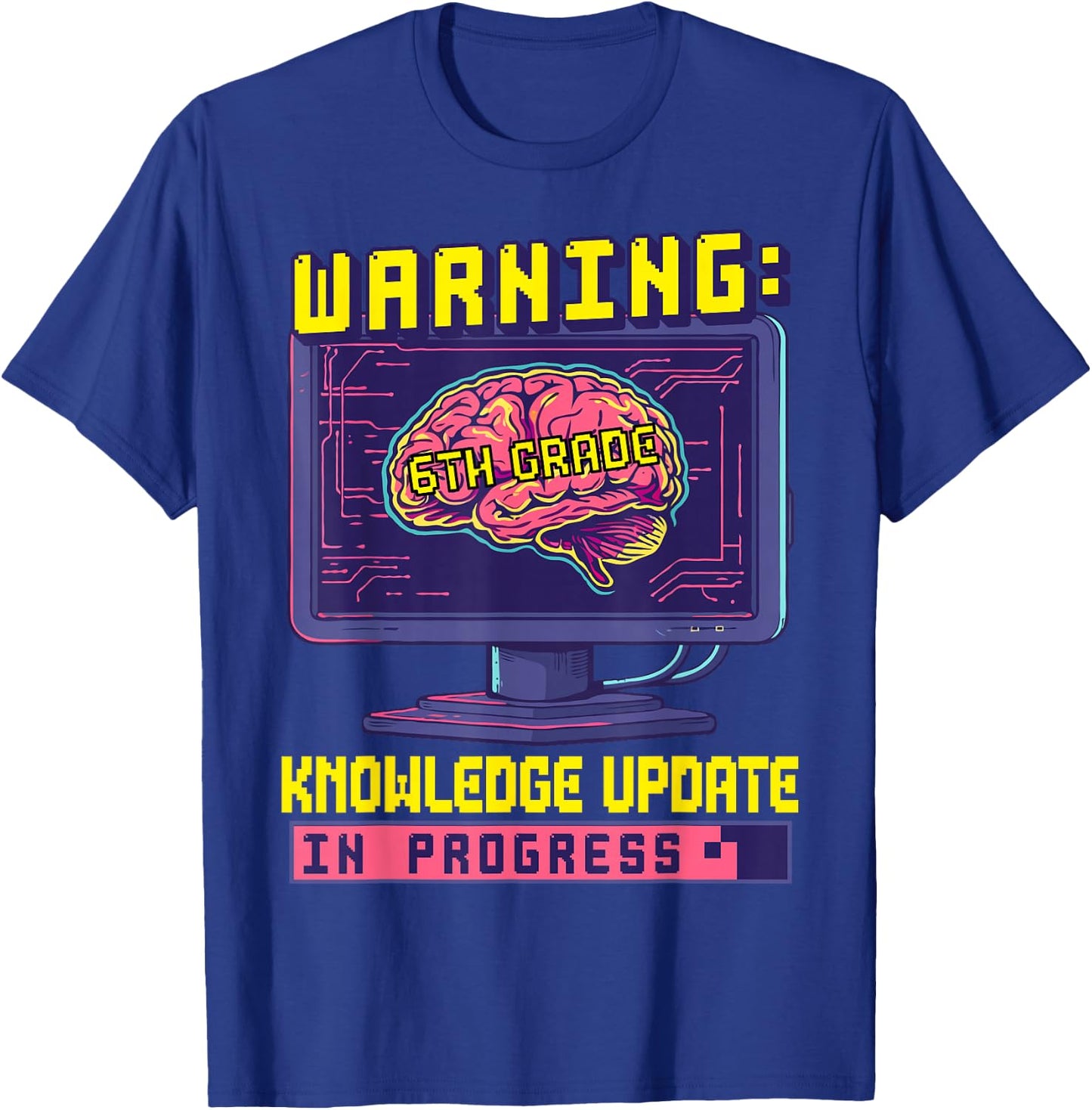 6th Grade Back To School Sixth Grade Smart Boys Computer T-Shirt - T-Shirt | Royal