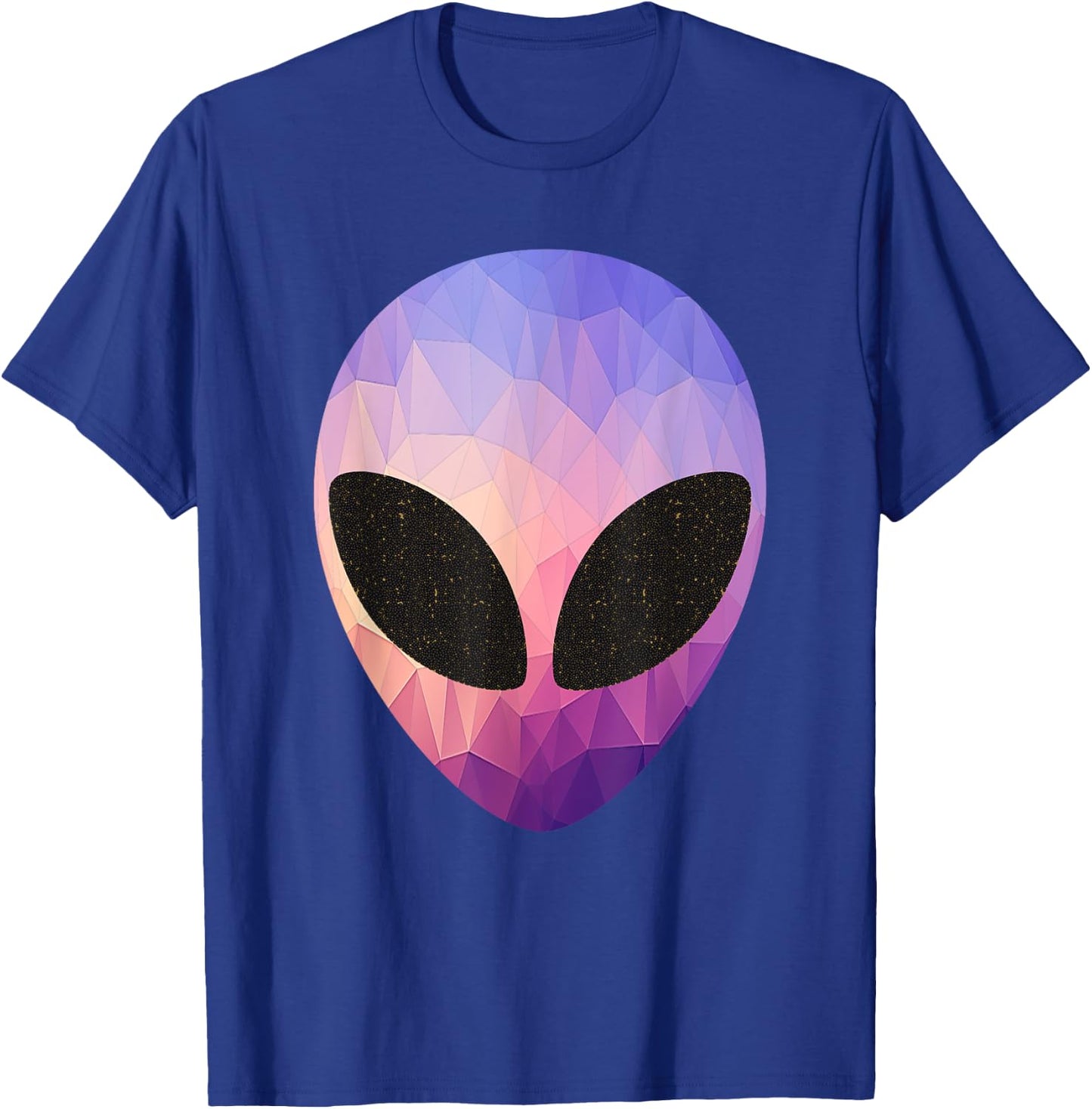 Alien Head Design Colorful Alien Rave Apparel Believe Ufo T-Shirt - T-Shirt | Royal