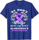 My Mom's Wing Cover My Heart Alzheimer's Awareness T-Shirt - T-Shirt | Royal