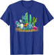 Desert Cactus Leopard Print Watercolor Boho Wanderlust T-Shirt - T-Shirt | Royal