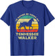 I'd Rather Be With My Tennessee Walking Horse Vintage Gift T-Shirt - T-Shirt | Royal