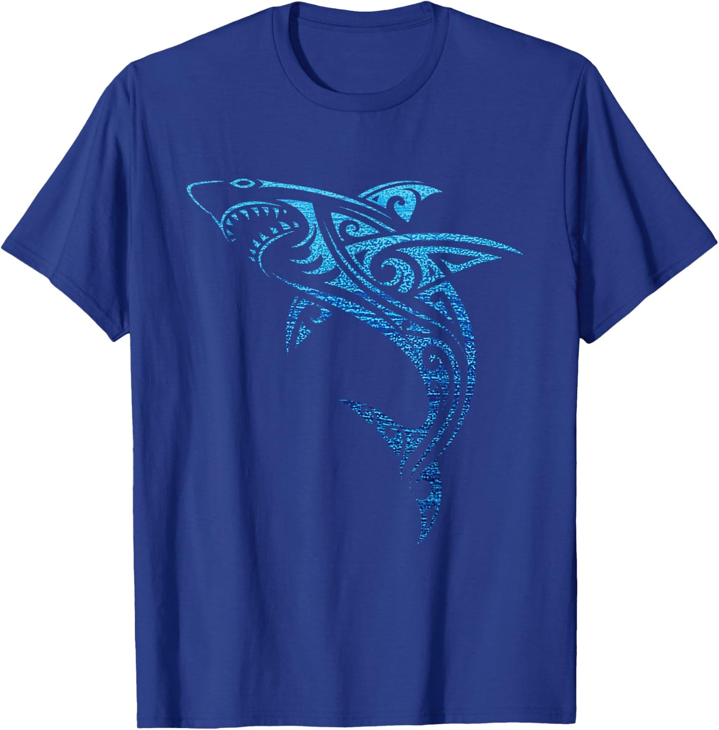 Artistic Tribal Shark Hawaiian Polynesian Tattoo Vacation T-Shirt - T-Shirt | Royal