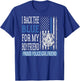 I Back The Blue For My Boyfriend - Proud Police Girlfriend T-Shirt - T-Shirt | Royal