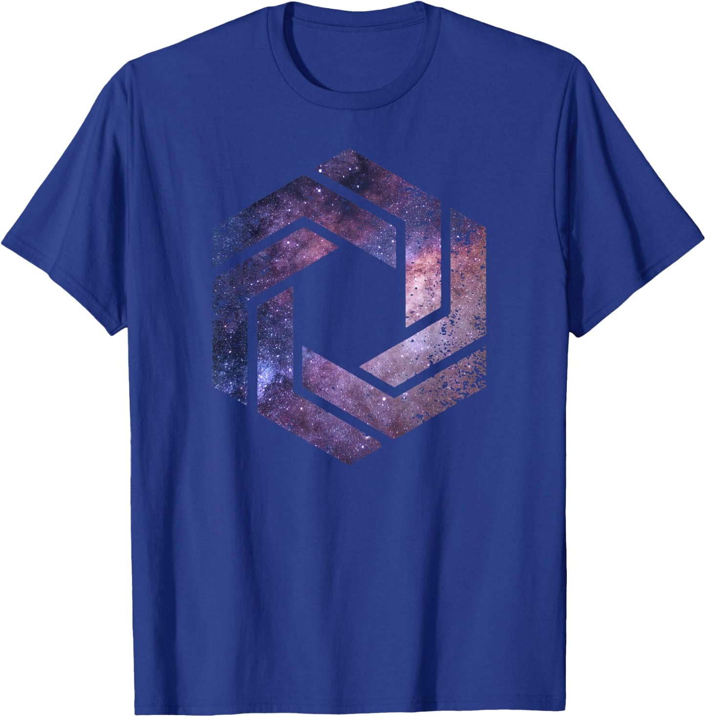 Geometric Space - Sacred Geometry Shape Hexagon Symbol Poison T-Shirt - T-Shirt | Royal