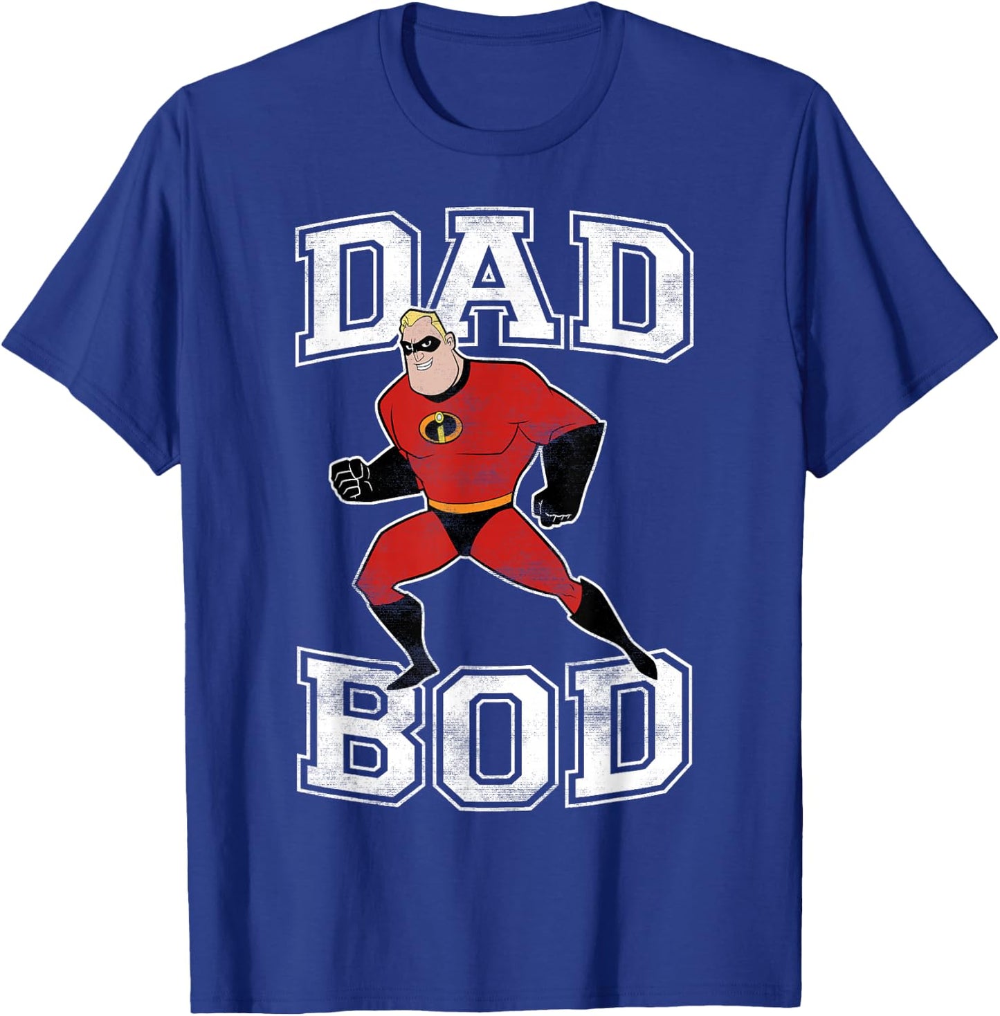 Disney Pixar Incredibles Mr. Incredible Dad BOD Portrait Small T-Shirt - T-Shirt | Royal