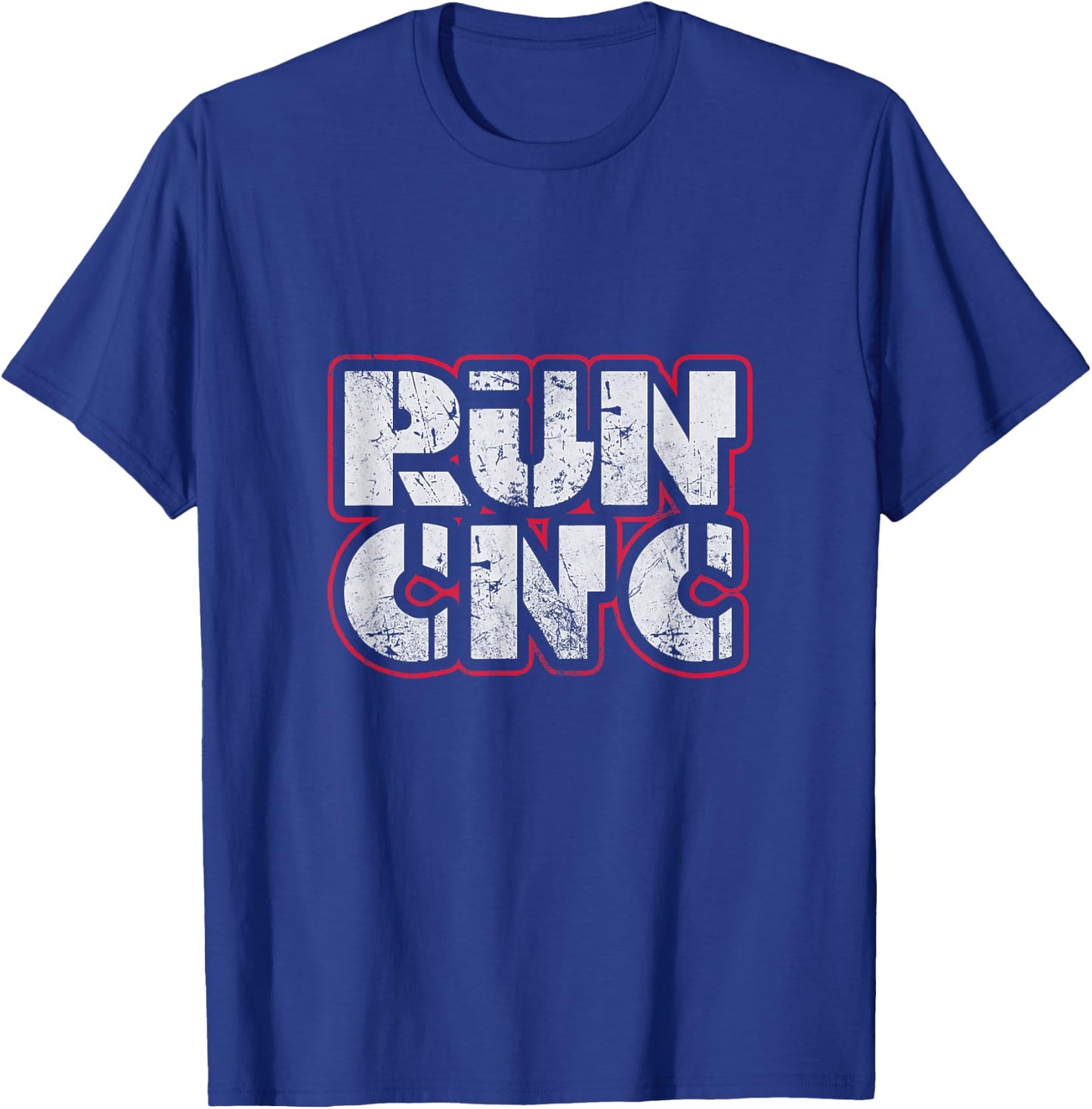 CNC Machinist Run CNC Machining Programming Distressed T-Shirt - T-Shirt | Royal