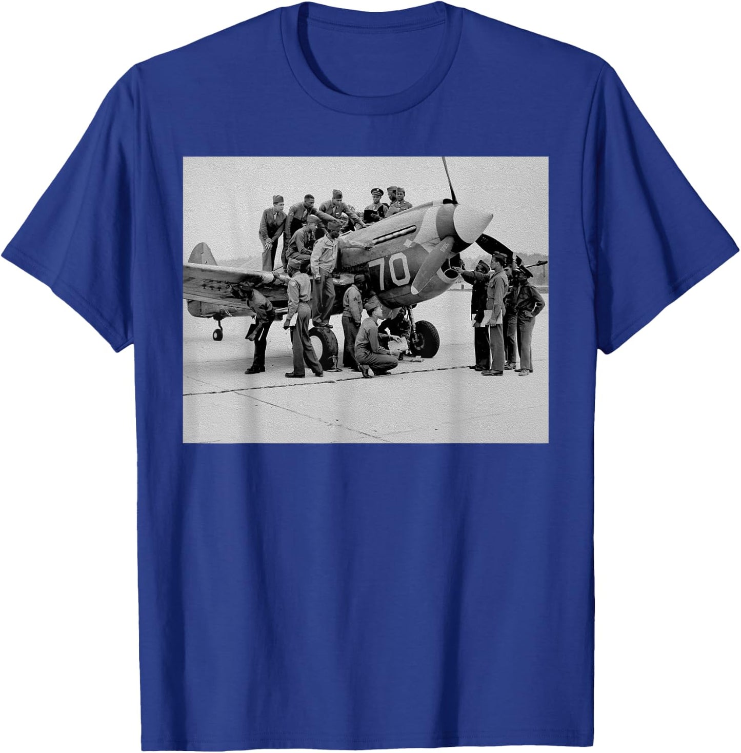 Retro Black Airmen Black History World War 2 Tuskegee Pilots T-Shirt - T-Shirt | Royal