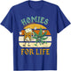 Homies For Life Beer Drink Meditate Cannabis Marijuana Weed T-Shirt - T-Shirt | Royal