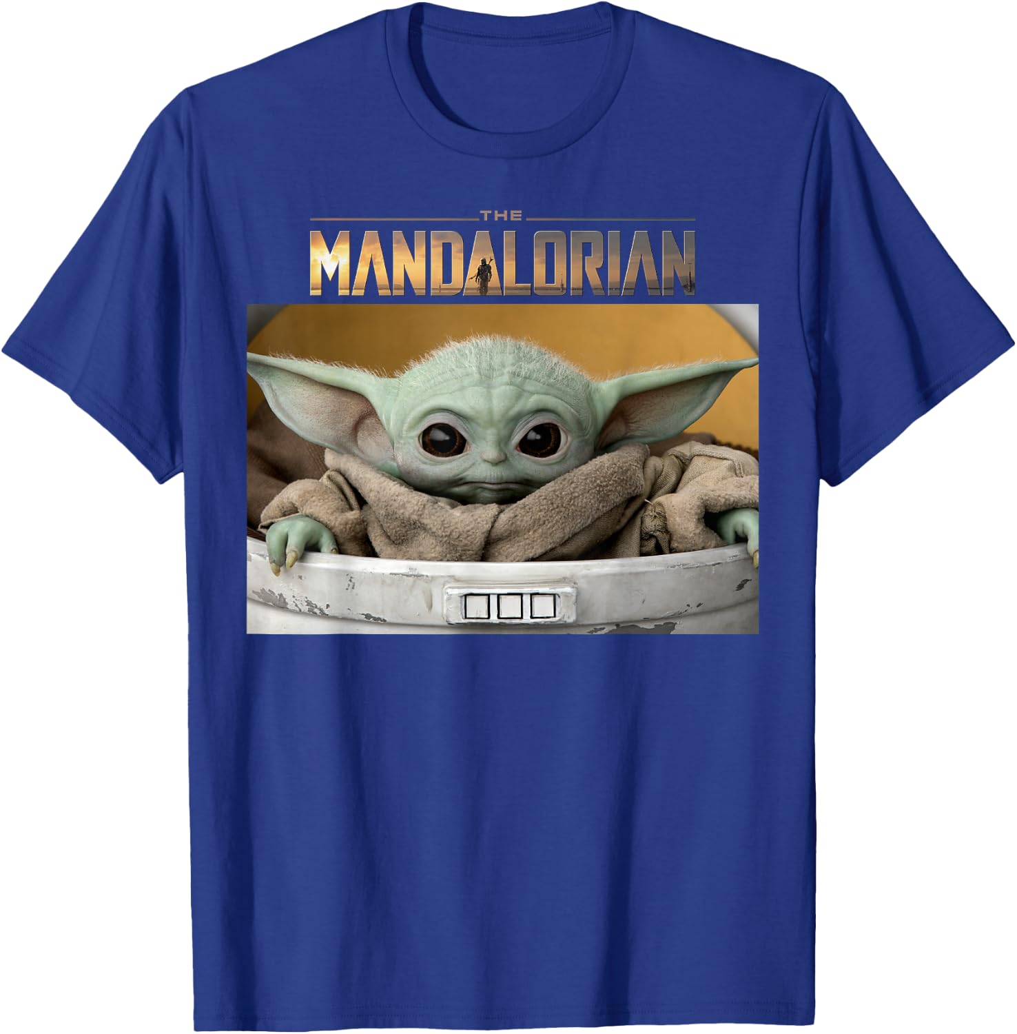 Star Wars The Mandalorian The Child Pod Screenshot Logo T-Shirt - T-Shirt | Royal