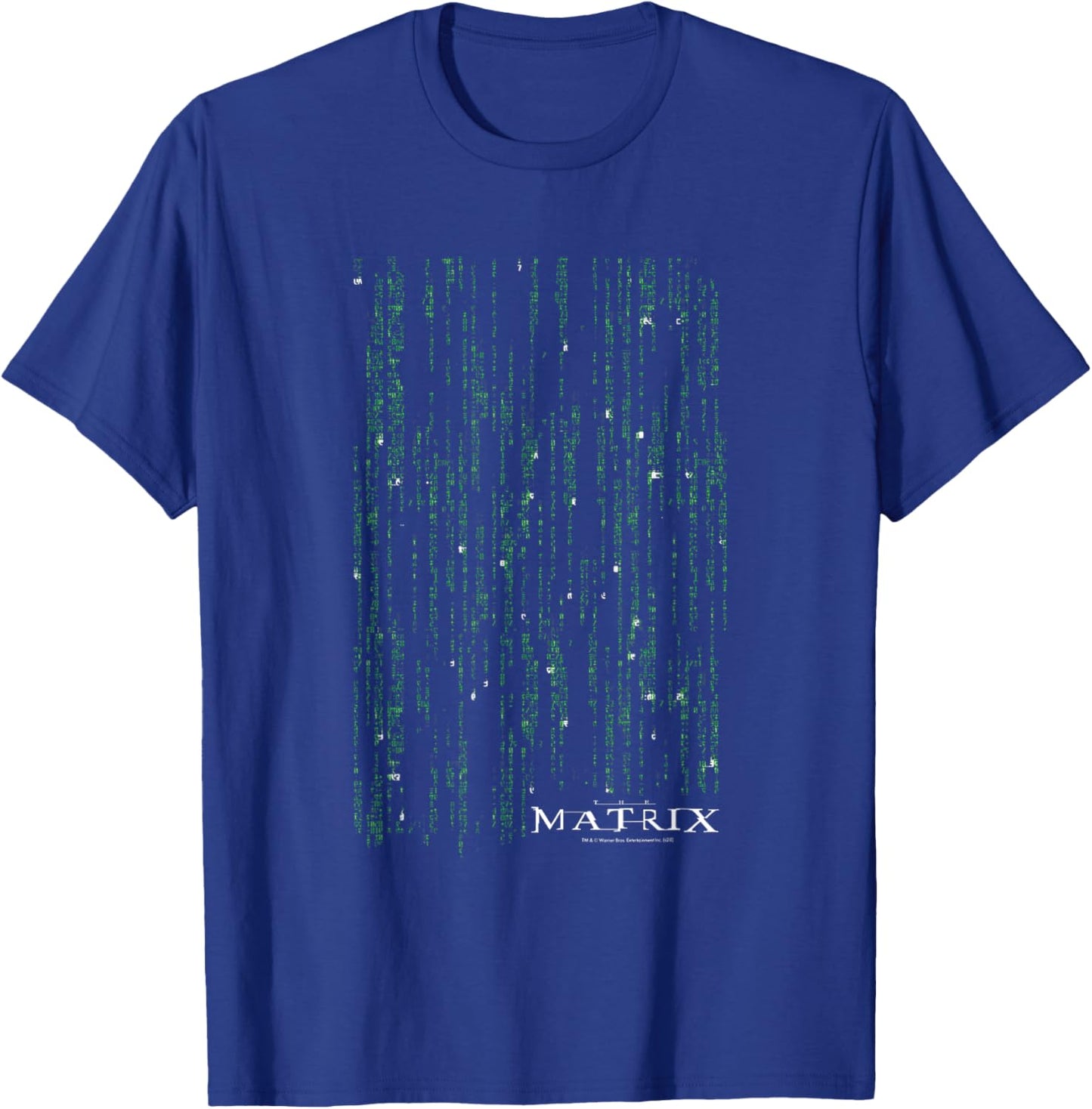 The Matrix Classic Coding Drop Poster Small T-Shirt - T-Shirt | Royal