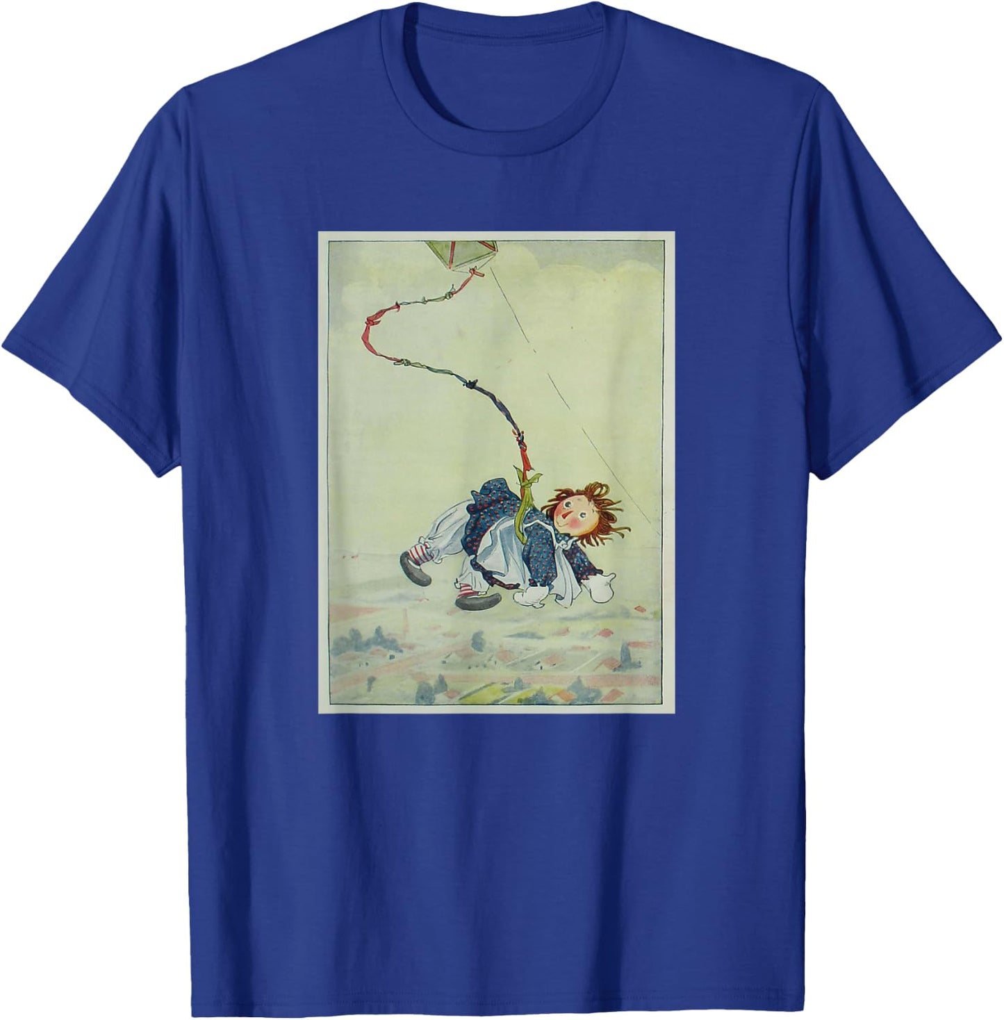 Raggedy Ann Hanging from a Kite (1918) T-Shirt - T-Shirt | Royal