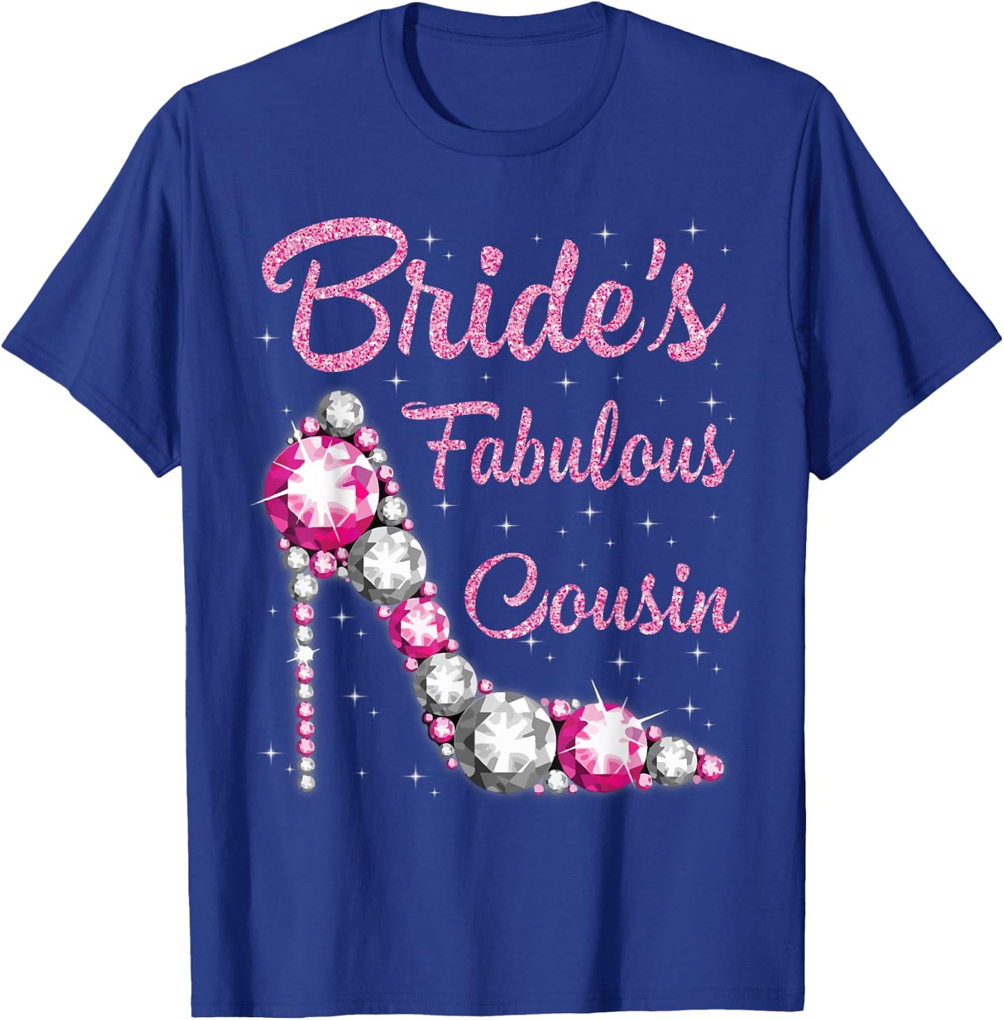 Cousin's Fabulous Bride Happy Wedding Married Day Vintage T-Shirt - T-Shirt | Royal
