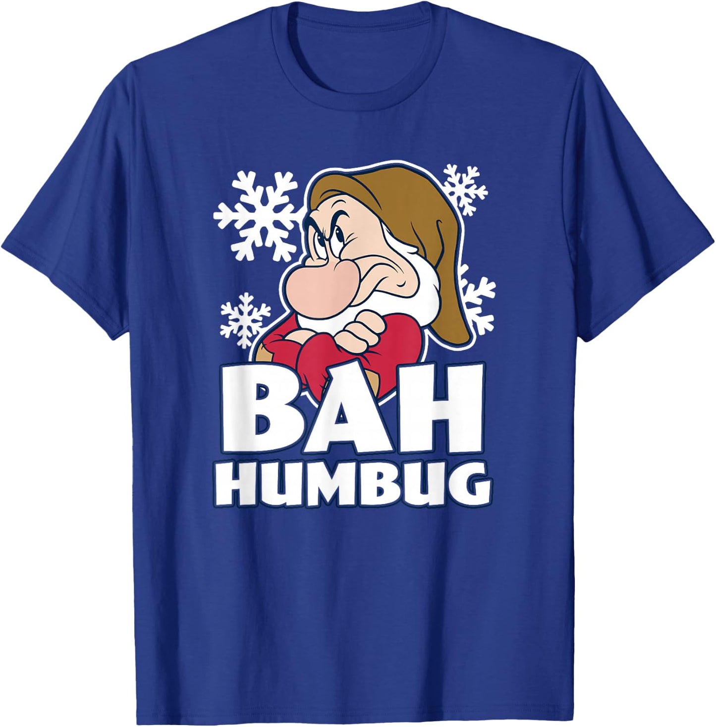 Disney Snow White & The Seven Dwarfs Christmas Grumpy Humbug T-Shirt - T-Shirt | Royal