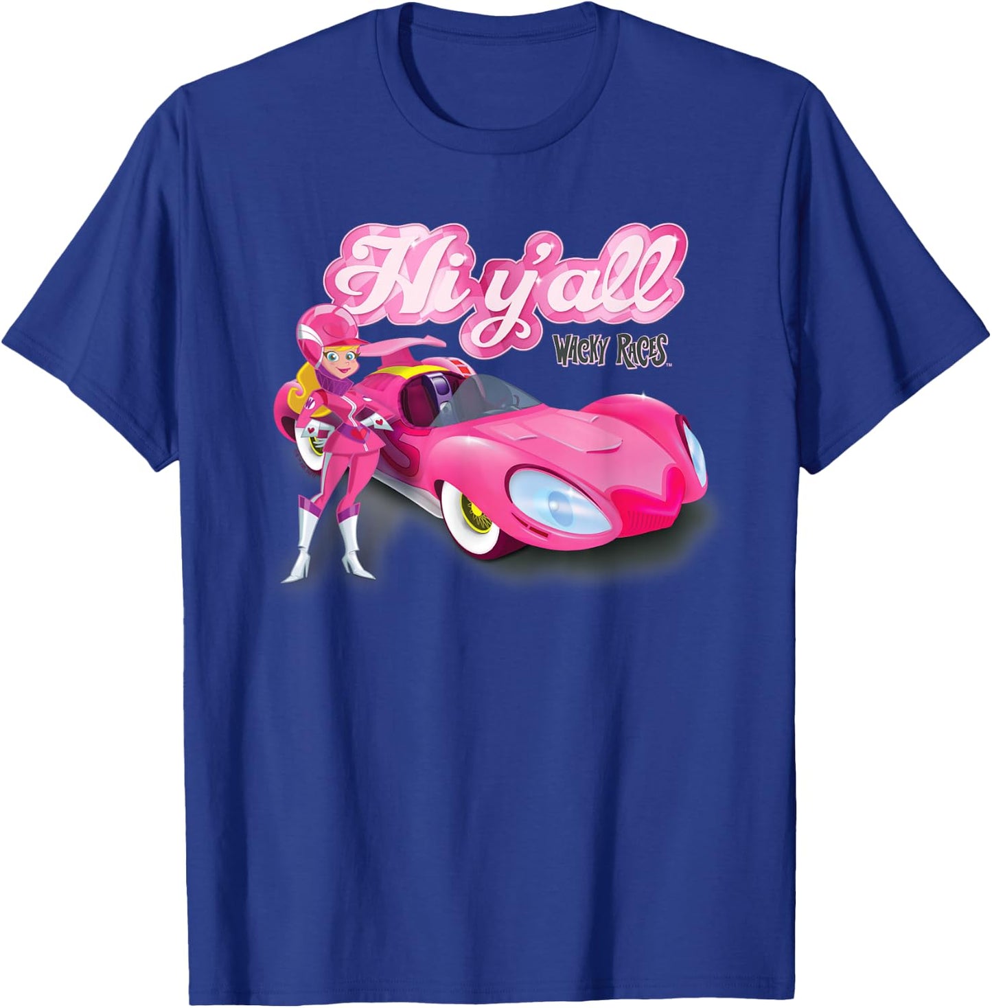 Wacky Races Penelope Pitstop Hi Y'all T-Shirt - T-Shirt | Royal